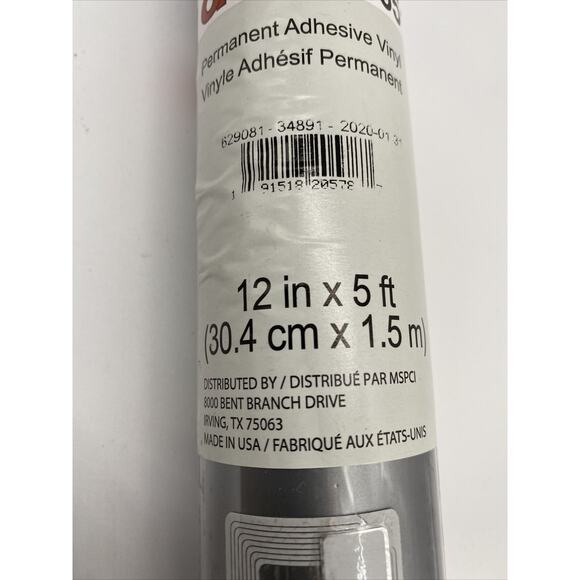 Cricut Oracal 651 Glossy Craft Adhesive Vinyl Permanent 12"X5' One Roll New - Picture 6 of 6